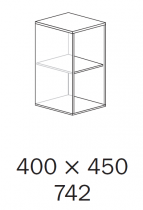 ALFA 500 Skříň 400x450x742, Buk