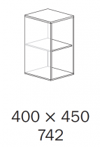 ALFA 500 Skříň 400x450x742, Divoká hruška
